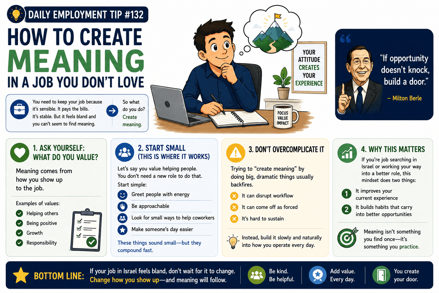 How to Create Meaning in a Job You Don’t Love